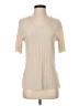 OAK + FORT Ivory Short Sleeve Turtleneck Size S - photo 1