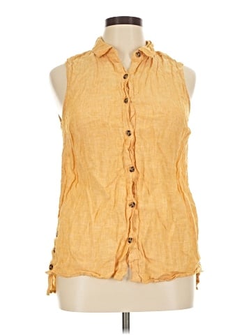 Jones & Co Sleeveless Button-Down Shirt (view 1)