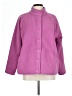 J.Jill 100% Polyester Solid Pink Purple Jacket Size Lg Petite - photo 1