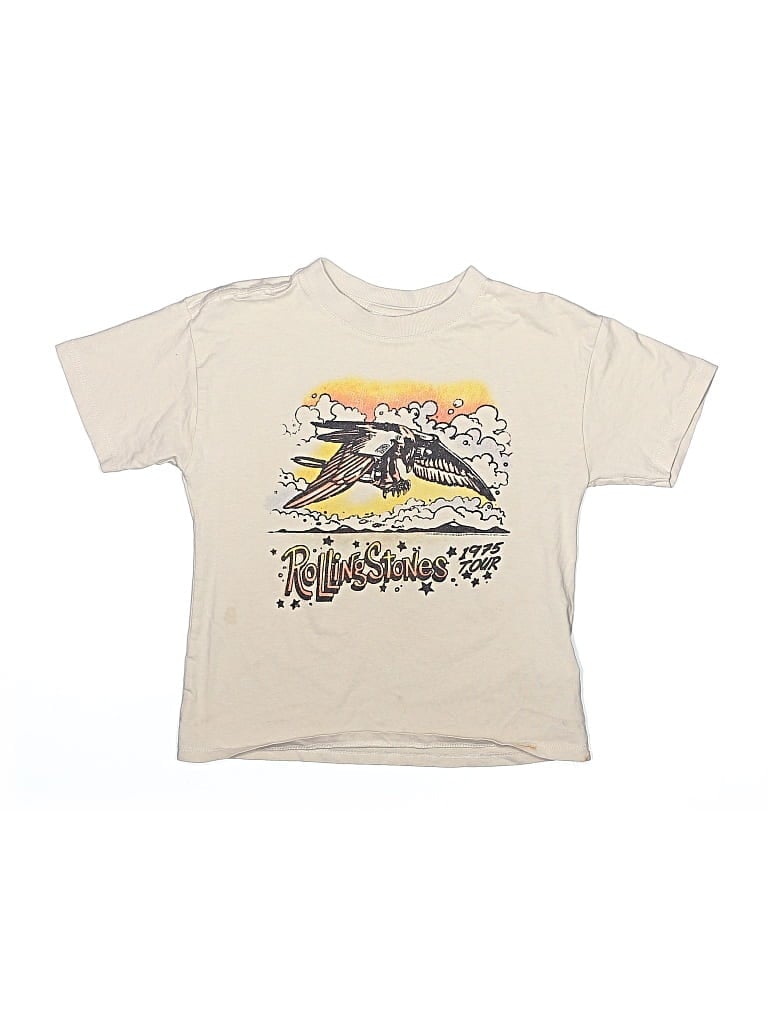 Pre-owned The Rolling Stones Kids' Short Sleeve T-shirt In Ivory
