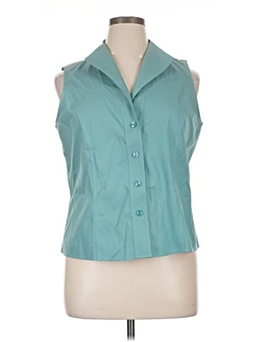 Jones New York Collection Sleeveless Button-Down Shirt (view 1)