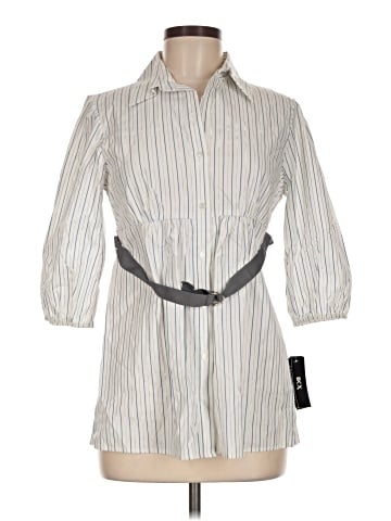BCX 3/4 Sleeve Button-Down Shirt (view 1)