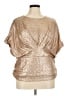 Express Gold Short Sleeve Blouse Size XL - photo 1
