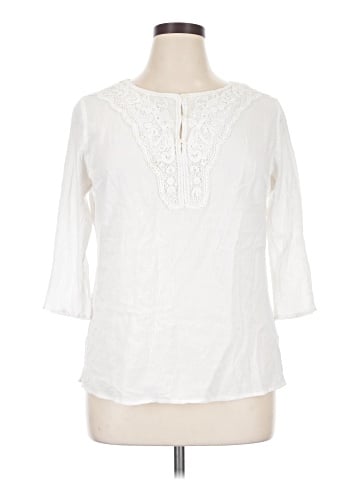 Notations 3/4 Sleeve Blouse (view 1)