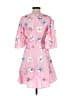 ASOS 100% Polyester Pink Cocktail Dress Size 2 - photo 2