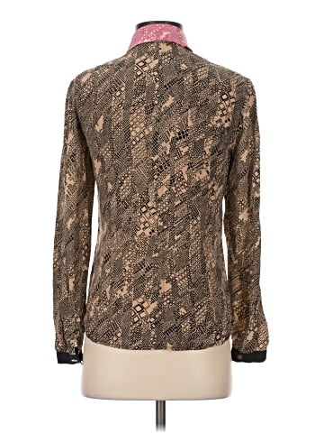 Trina Turk Long Sleeve Silk Top (view 2)