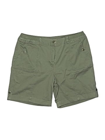 Karen Scott Khaki Shorts (view 1)