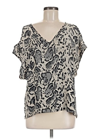 Parker Short Sleeve Silk Top (view 1)