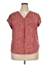Fun2Fun 100% Polyester Red Short Sleeve Blouse Size XXL - photo 1