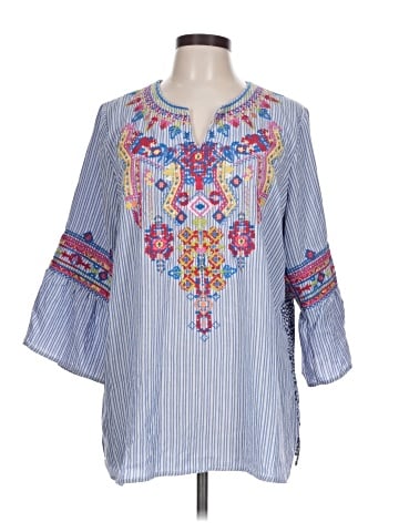 Calessa 3/4 Sleeve Blouse (view 1)
