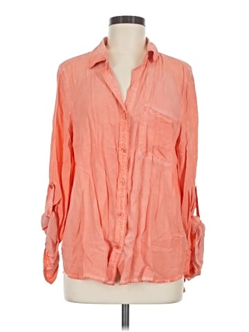 Velvet Heart 3/4 Sleeve Button-Down Shirt (view 1)