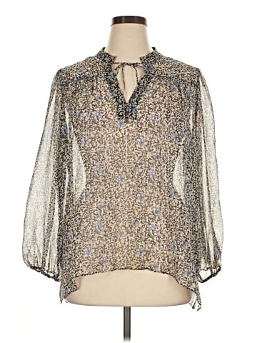 Shoshanna 3/4 Sleeve Silk Top (view 1)