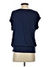 Max Studio Blue Short Sleeve Top Size S - photo 2