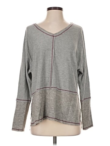 Hem & Thread Pullover Sweater (view 1)