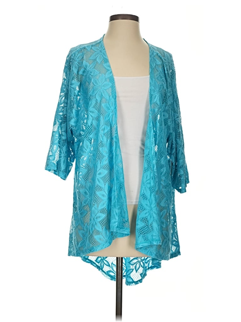 Pre-owned Lularoe Cardigan Sweater In Teal