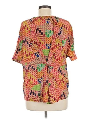 Drew Short Sleeve Silk Top (view 2)