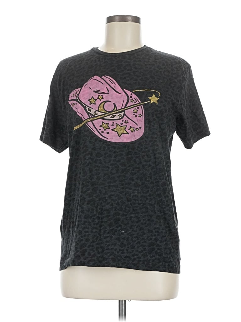 Pre-owned Lat Short Sleeve T-shirt In Gray