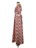 Shein 100% Polyester Print Red Casual Dress Size 4 - photo 5