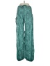 Assorted Brands 100% Rayon Paisley Teal Casual Pants Size 0 - 12 Petite - photo 1