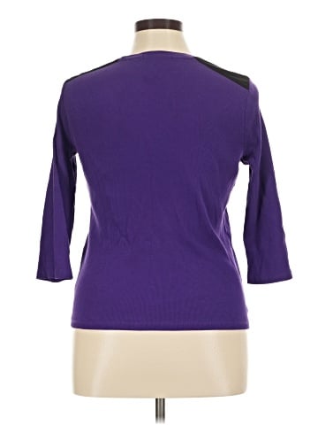 Lauren by Ralph Lauren 3/4 Sleeve T-Shirt (view 2)