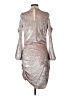 Express Metallic Silver Cocktail Dress Size L - photo 2