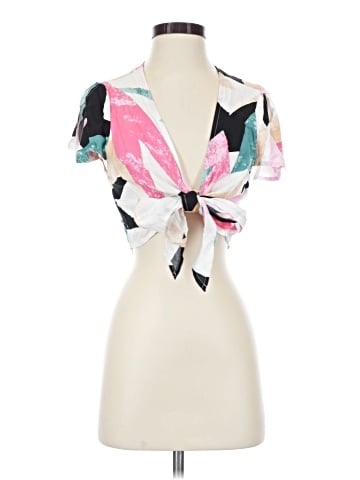 Lulus Short Sleeve Blouse (view 1)