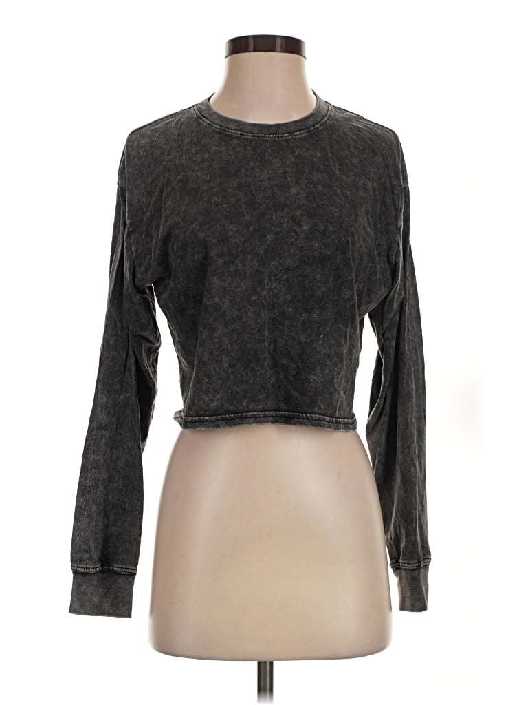 Pre-owned Double Zero Long Sleeve T-shirt In Gray