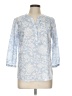 Talbots Blue 3/4 Sleeve Blouse Size Lg Petite - photo 1