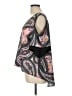 Bisou Bisou 100% Polyester Black Short Sleeve Blouse Size L - photo 5