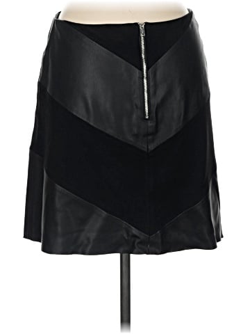 Zara Basic Faux Leather Skirt (view 2)