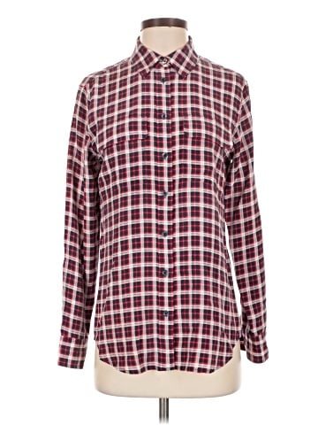 Equipment Long Sleeve Silk Top (view 1)