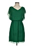 En Focus Studio 100% Polyester Solid Green Casual Dress Size 4 - photo 1