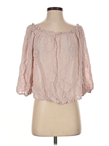 Aqua 3/4 Sleeve Blouse (view 1)