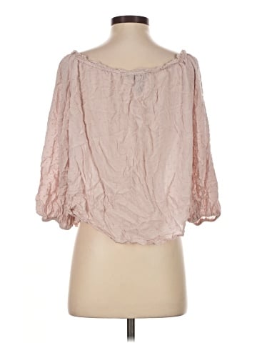 Aqua 3/4 Sleeve Blouse (view 2)