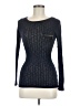 Valette Solid Black Long Sleeve Top Size XS - photo 1