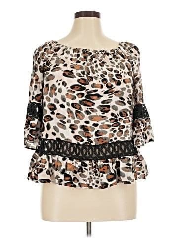 Unique Spectrum 3/4 Sleeve Blouse (view 1)