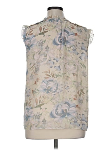 Rose + Olive Sleeveless Blouse (view 2)
