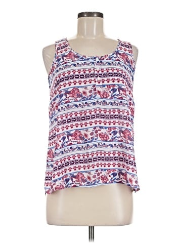 Pink Rose Sleeveless Blouse (view 1)