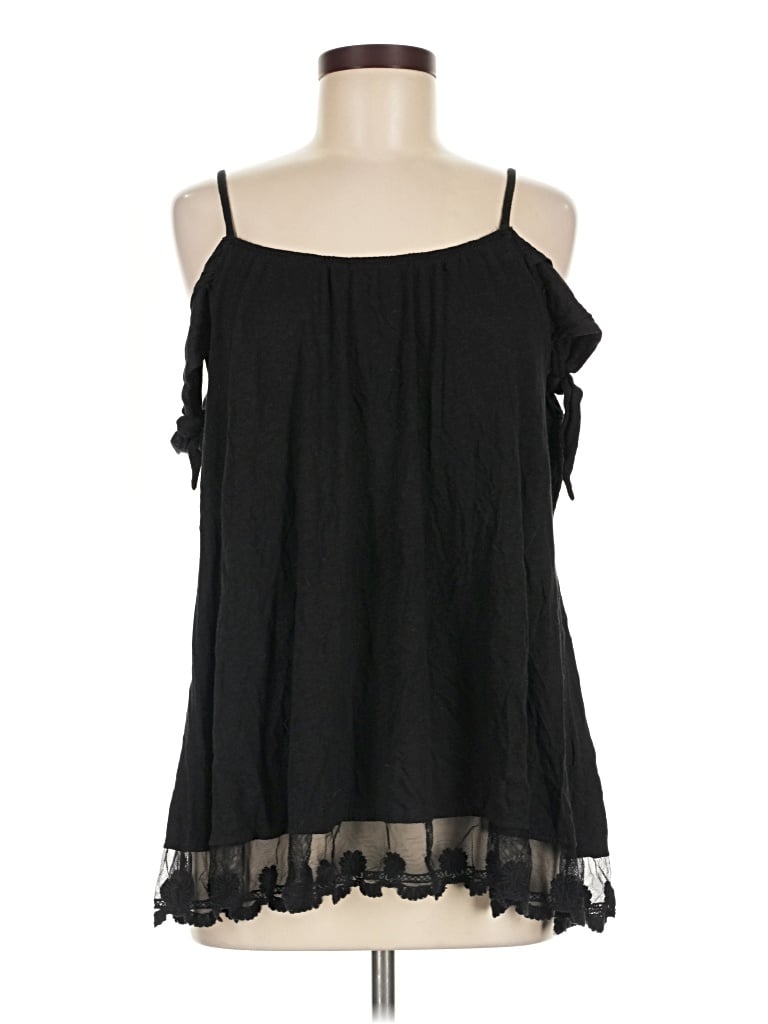 Pre-owned Maronie Sleeveless Blouse In Black