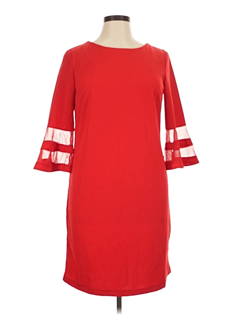 Pre-owned Sandra Darren Casual Dress In Red