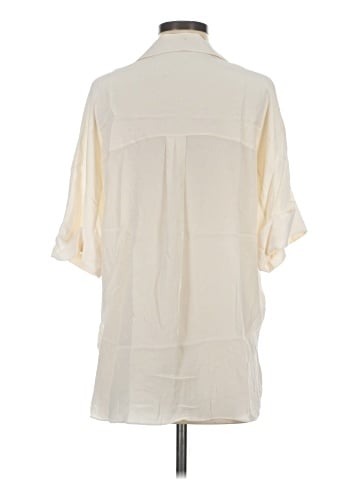 Theory Short Sleeve Silk Top (view 2)