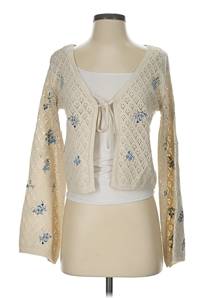 Pre-owned Sincerely Jules Cardigan Sweater In Ivory