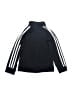 Adidas 100% Polyester Solid Black Track Jacket Size 4 - photo 2