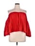 Express 100% Polyester Red 3/4 Sleeve Blouse Size XL - photo 1