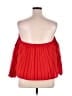 Express 100% Polyester Red 3/4 Sleeve Blouse Size XL - photo 2
