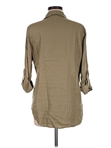 Matty M 3/4 Sleeve Button-Down Shirt (view 2)