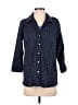 Kim Rogers 100% Polyester Polka Dots Blue 3/4 Sleeve Blouse Size M - photo 1