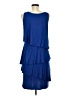 Soft Surroundings Blue Casual Dress Size M (petite) - photo 2