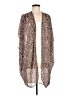 Umgee 100% Polyester Animal Print Brown Kimono Size Med - Lg - photo 1
