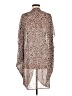 Umgee 100% Polyester Animal Print Brown Kimono Size Med - Lg - photo 2